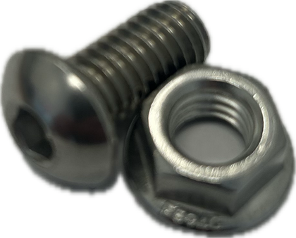 bedrack stainless steel screw and nut kit qty 10